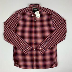 Men’s New H&M L.O.G.G. Fitted Gingham Shirt